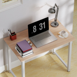 HOMCOM Metal Frame Modern Computer Desk White - Size: 76 x 60 x 100cm - Wilko - thumbnail 4