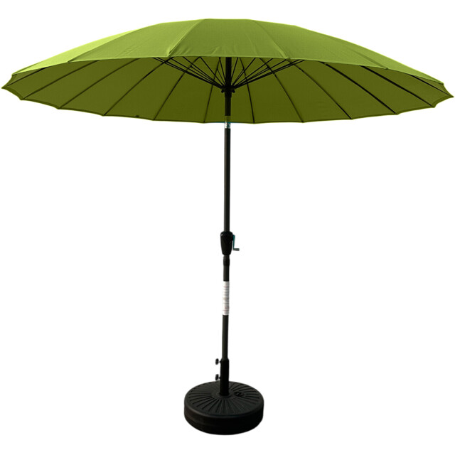 Shanghai 2.7m Crank and Tilt Parasol Apple Green - Wilko - image 1