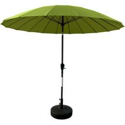 Shanghai 2.7m Crank and Tilt Parasol Apple Green - Wilko - thumbnail 1