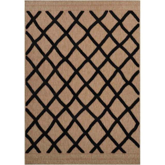 Desire Rugs Harper Black Aztec Rug 160 x 230cm - Wilko