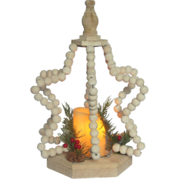 Beaded Star Lantern Flicker CandleMulticolour - Sleigh Bells Ring - Wilko - thumbnail 4