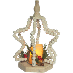 Beaded Star Lantern Flicker CandleMulticolour - Sleigh Bells Ring - Wilko - thumbnail 6