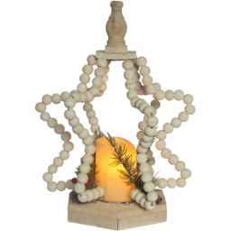 Beaded Star Lantern Flicker CandleMulticolour - Sleigh Bells Ring - Wilko - thumbnail 7