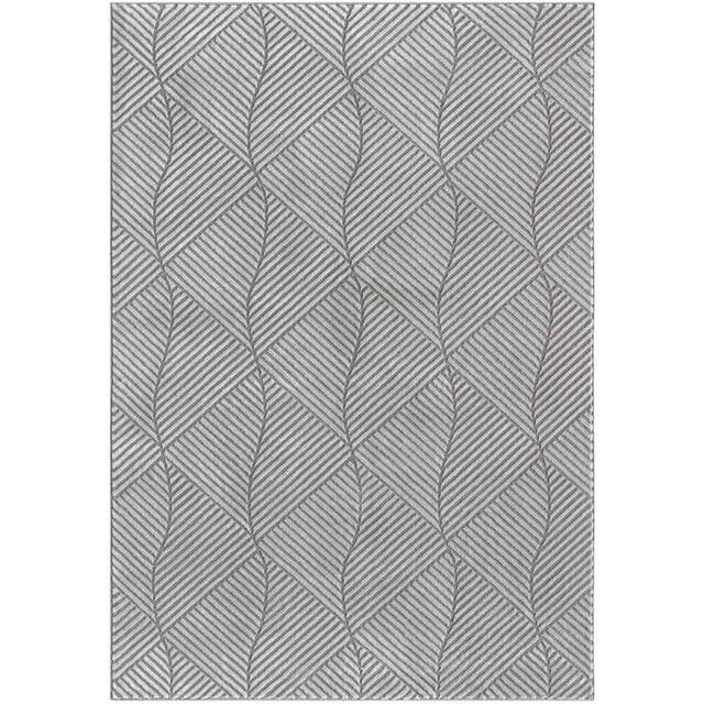 Desire Rugs Vellure Anthracite Metallic Sheen Pyramid Design Rug 160 x 230cm - Size: 230 x 160 x 1.1cm - Grey - Wilko - image 1