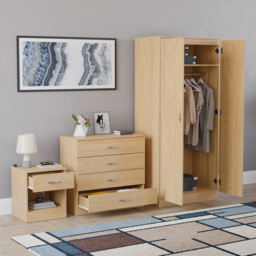 VIDA DESIGNS Riano Pine 3 Piece Bedroom Furniture Set - Wilko - thumbnail 6
