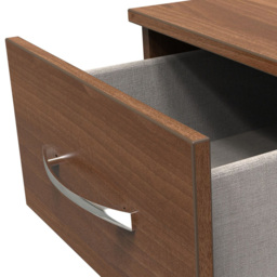 Crowndale Avon 2 Drawer Noche Walnut Bedside Cabinet - Wilko - thumbnail 7