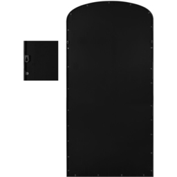 MirrorOutlet The Angustus Black Metal Arched Garden Wall Mirror 200 x 100cm - Size: 200 x 100 x 3cm - Wilko - thumbnail 5