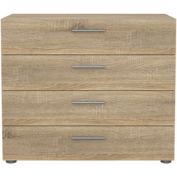 Florence 4 Drawer Oak Chest of Drawers - Wood - Furniture to Go - Wilko - thumbnail 4
