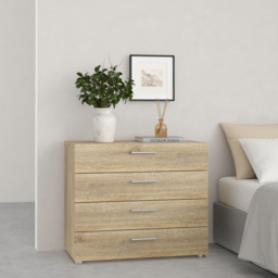 Florence 4 Drawer Oak Chest of Drawers - Wood - Furniture to Go - Wilko - thumbnail 7