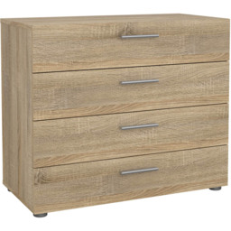 Florence 4 Drawer Oak Chest of Drawers - Wood - Furniture to Go - Wilko - thumbnail 3