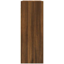 vidaXL 3 Shelf Brown Oak Hanging Wall Cabinet - Size: 90 x 69.5 x 32.5cm - Wilko - thumbnail 6