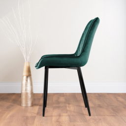 Furniturebox Arona Cesano Marble Effect 4 Seater Dining Set White Black and Green - Grey - Wilko - thumbnail 5
