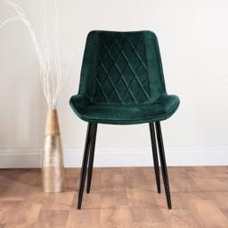 Furniturebox Arona Cesano Marble Effect 4 Seater Dining Set White Black and Green - Grey - Wilko - thumbnail 4