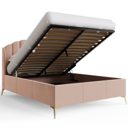 GFW Pettine Double Blush Pink End Lift Ottoman Bed - Wilko - thumbnail 7