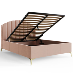 GFW Pettine Double Blush Pink End Lift Ottoman Bed - Wilko - thumbnail 6