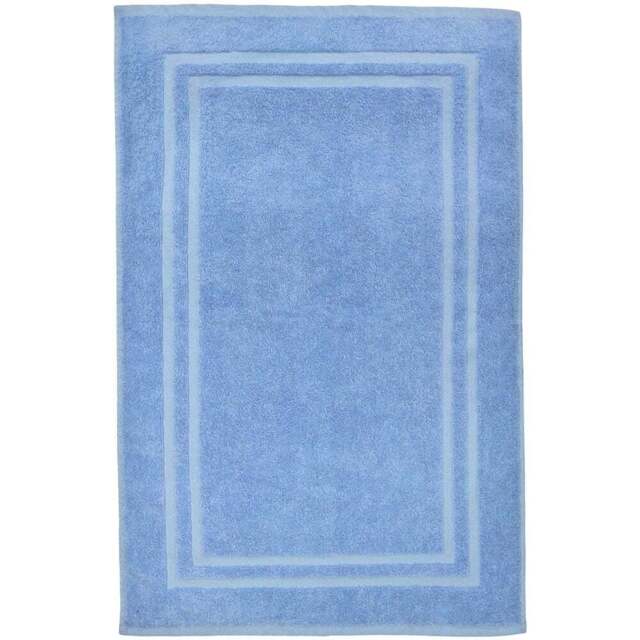 Velosso Blue Cotton Hotel Bath Mat - Wilko - image 1