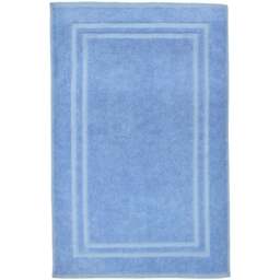 Velosso Blue Cotton Hotel Bath Mat - Wilko