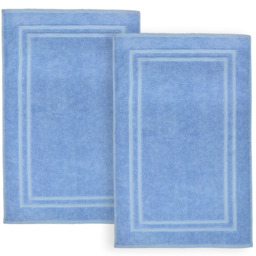 Velosso Blue Cotton Hotel Bath Mat - Wilko - thumbnail 4
