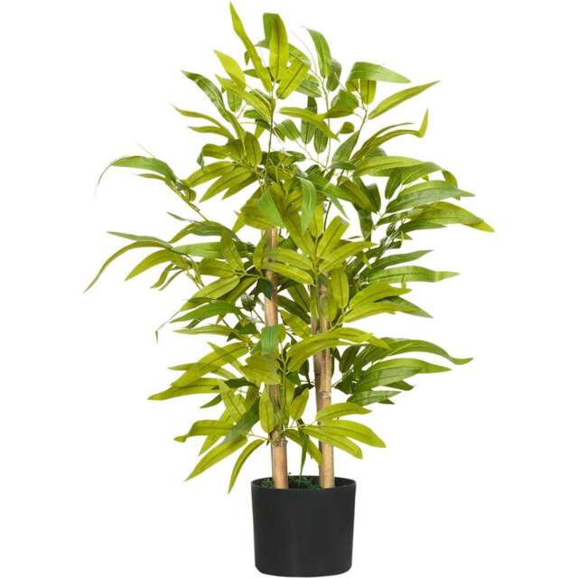 HOMCOM Green Bamboo Tree Artificial Plant in Pot - Size: 15 x 15 x 60cm - Wilko - image 1