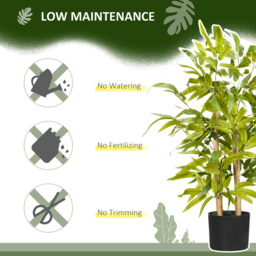 HOMCOM Green Bamboo Tree Artificial Plant in Pot - Size: 15 x 15 x 60cm - Wilko - thumbnail 7