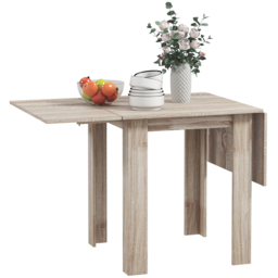 HOMCOM 4 Seater Drop Leaf Extendable Dining Table - Yellow - Wilko - thumbnail 3