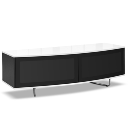 Centurion Supports Caru Gloss Black and Gloss White 2 Door TV Unit - Size: 43 x 120 x 50cm - Multi - Wilko - thumbnail 7