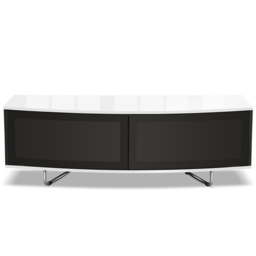 Centurion Supports Caru Gloss Black and Gloss White 2 Door TV Unit - Size: 43 x 120 x 50cm - Multi - Wilko - thumbnail 3