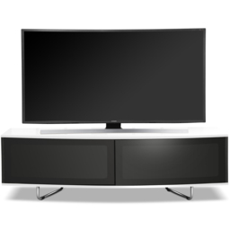 Centurion Supports Caru Gloss Black and Gloss White 2 Door TV Unit - Size: 43 x 120 x 50cm - Multi - Wilko - thumbnail 5