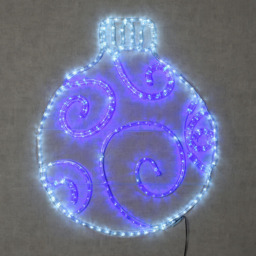 Christmas Bauble Rope LightBlue and White - Wilko - thumbnail 3