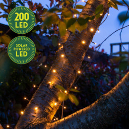 GardenKraft 200 Bulbs Warm White LED Solar String Light - Size: 8 x 22.5 x 12cm - Multi - Wilko - thumbnail 7