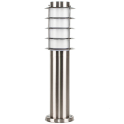 ValueLights Wharf Silver Outdoor Bollard Lantern with PIR Motion Sensor - Size: 46 x 11.6 x 11.6cm - Wilko - thumbnail 1