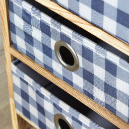 Home Source Weybourne 3 Drawer Fabric Storage Unit - Size: 49.5 x 30 x 25cm - Brown - Wilko - thumbnail 5