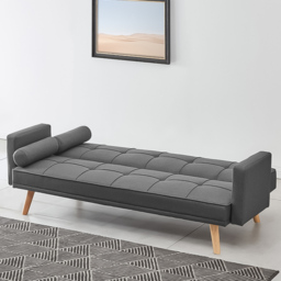 Home Detail Sarnia Small Double Sleeper Charcoal Sofa Bed - Size: 2 Seater - Grey - Wilko