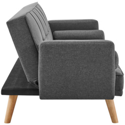 Home Detail Sarnia Small Double Sleeper Charcoal Sofa Bed - Size: 2 Seater - Grey - Wilko - thumbnail 5