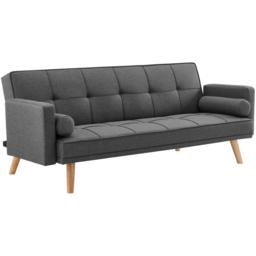 Home Detail Sarnia Small Double Sleeper Charcoal Sofa Bed - Size: 2 Seater - Grey - Wilko - thumbnail 3