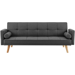 Home Detail Sarnia Small Double Sleeper Charcoal Sofa Bed - Size: 2 Seater - Grey - Wilko - thumbnail 4