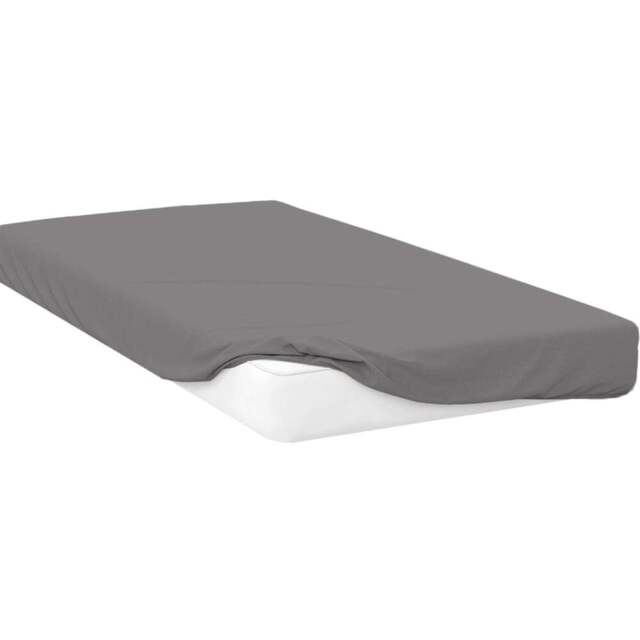 Opus Double Charcoal Polycotton Fitted Bed Sheet - Grey - Wilko - image 1