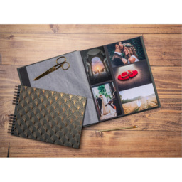 Exacompta Black Photo Album 60 Sheets 300 Photos - Size: 4.7 x 30.3 x 32.8cm - Wilko - thumbnail 3