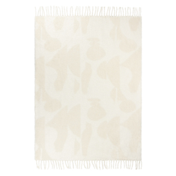 Hoem Meta Natural Jacquard Tasselled Throw 130 x 180cm - Size: 180 x 130cm - Cream - Wilko - thumbnail 4