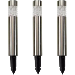 Garden Mile 2 Pack Bollard Solar LED Stake Light - Size: 57 x 20 x 20cm - Silver - Wilko - thumbnail 5