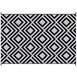 Outsunny Black Reversible Outdoor Mat 274 x 182cm - Size: 182 x 274 x 0.3cm - Wilko - thumbnail 1