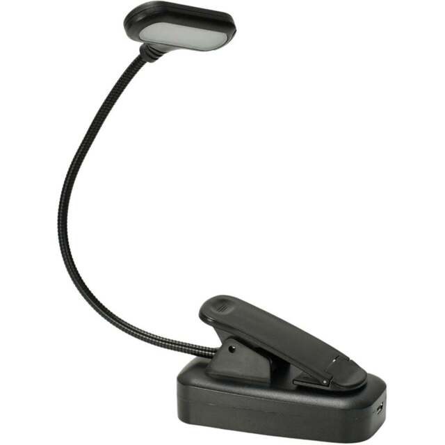 ValueLights Black Clip On Rechargeable Magnetic Table Lamp - Size: 23 x 23 x 10cm - Wilko - image 1