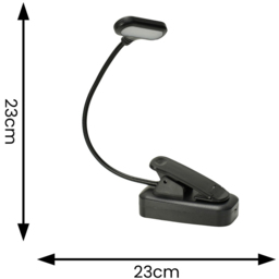 ValueLights Black Clip On Rechargeable Magnetic Table Lamp - Size: 23 x 23 x 10cm - Wilko - thumbnail 6