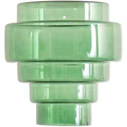 ValueLights Lane 5 Tier Green Glass Easy Fit Shade - Size: 24.5 x 23.5 x 23.5cm - Wilko - thumbnail 1