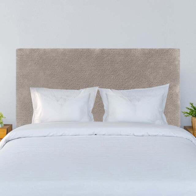 Bedmaster Valencia Single Silver Chenille Plain Headboard - Wilko - image 1