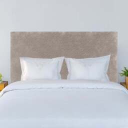 Bedmaster Valencia Single Silver Chenille Plain Headboard - Wilko - thumbnail 1