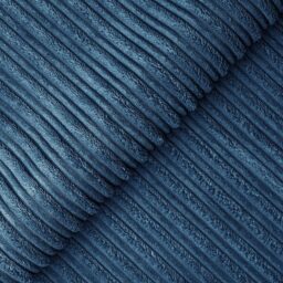 Luxor 3 Seater Marine Blue Jumbo Cord Left Hand Facing Corner Sofa - Wilko - thumbnail 6