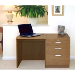 R White Cabinets 2 Drawer Single Cabinet Dark Brown Set-02 Desk - Size: 72.8 x 107.9 x 54cm - Wilko - thumbnail 5
