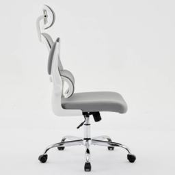 Shankar Supreme Grey and White Mesh Office Chair - Size: 119 x 66 x 64cm - Wilko - thumbnail 7