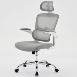 Shankar Supreme Grey and White Mesh Office Chair - Size: 119 x 66 x 64cm - Wilko - thumbnail 6